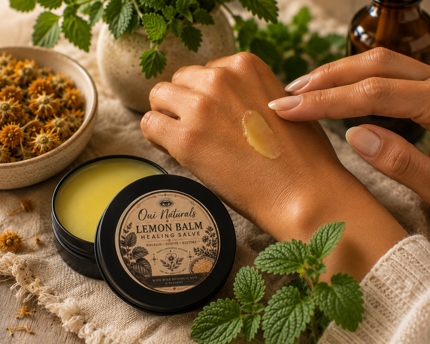 Lemon Balm Healing Salve